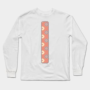 MONOGRAM LETTER I PINK FLORAL TYPOGRAPHY DESIGN Long Sleeve T-Shirt